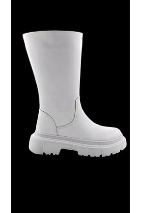 چکمه سفید زنانه چرم خالص Oneka Shoes - کد 861944275