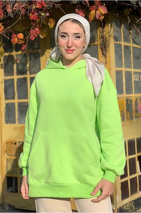 تونیک حجاب سبز زنانه بافتنی Moda Rosa - کد 883101649