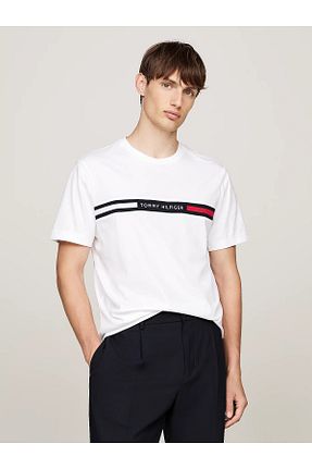 تیشرت طلائی مردانه یقه دوچرخه Tommy Hilfiger - کد 883072857