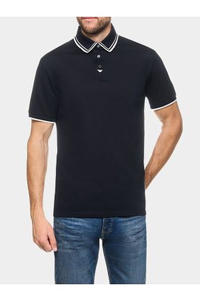 پولوشرت سرمه ای مردانه پنبه ای Emporio Armani - کد 883072906