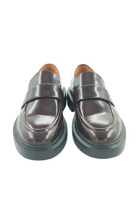 کفش کژوال قهوه ای زنانه چرم خالص MİLONEK - کد 833613020