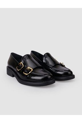کفش کژوال مشکی زنانه چرم خالص Cabani - کد 883115721