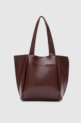 کیف دوشی قهوه ای زنانه چرم مصنوعی Shule Bags - کد 883115630