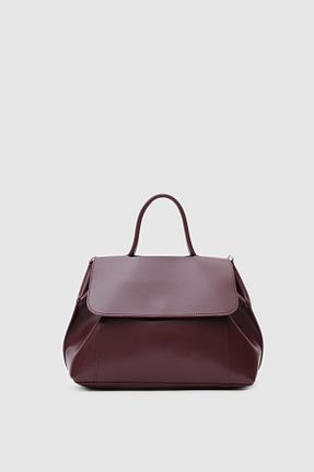 کیف پستچی زرشکی زنانه چرم مصنوعی Shule Bags - کد 883115154
