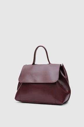 کیف پستچی زرشکی زنانه چرم مصنوعی Shule Bags - کد 883115154