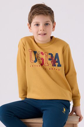 ست لباس راحتی زرد بچه گانه ساده U.S. Polo Assn. - کد 883152474