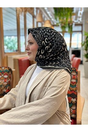 روسری بژ %100 پنبه locella - کد 883201474