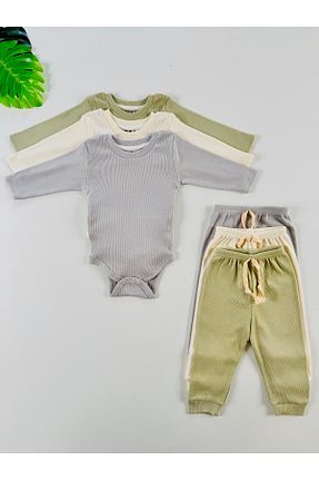 ست نوزادی رنگی بچه گانه پنبه ای EFU BABY - کد 883204318