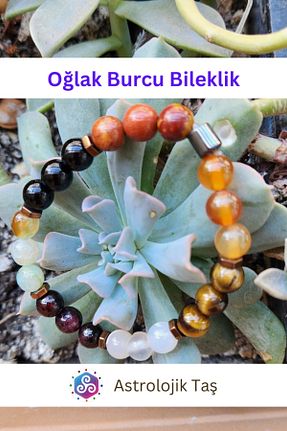 دستبند جواهر رنگی زنانه سنگ طبیعی Astrolojik Doğal Taş - کد 883163494