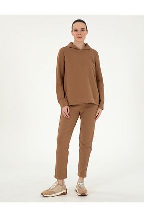 شلوار کرمگن قهوه ای زنانه رگولار Pierre Cardin - کد 883143590