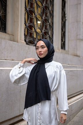 شال مشکی زنانه پنبه ای Oxygen Scarfs - کد 883178485