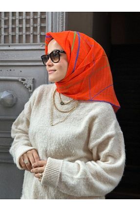 روسری رنگی پنبه پلی استر La boutique - کد 883227353