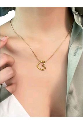 گردنبند استیل ( فولاد ) زرد زنانه استیل (فولاد) ADURĞUT - کد 883226245
