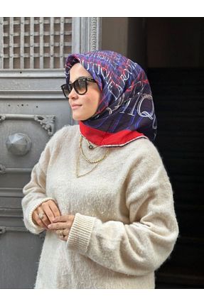روسری رنگی پنبه پلی استر La boutique - کد 883178805