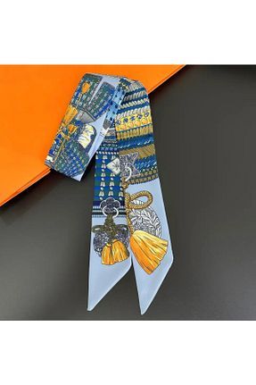 دستمال گردن آبی زنانه پلی استر ElevaGlam - کد 883176568