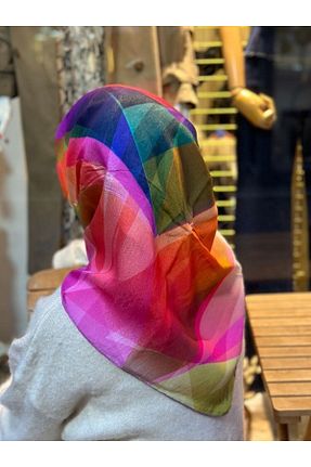 روسری رنگی پنبه پلی استر La boutique - کد 883178403