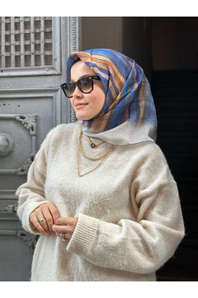 روسری رنگی پنبه پلی استر La boutique - کد 883205147