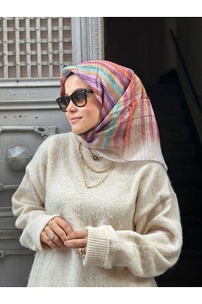روسری رنگی پنبه پلی استر La boutique - کد 883203734