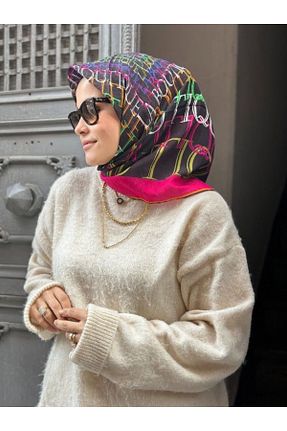 روسری رنگی پنبه پلی استر La boutique - کد 883231686