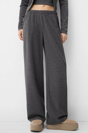 شلوار طوسی زنانه پلی استر Bershka - کد 883205980