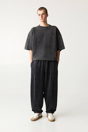 شلوار طوسی مردانه پنبه ای Pull & Bear - کد 883231336