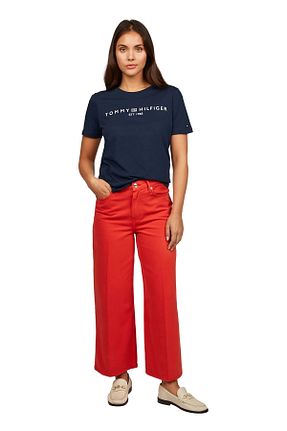 تیشرت سرمه ای زنانه رگولار Tommy Hilfiger - کد 883238563