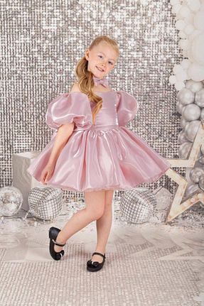 لباس صورتی بچه گانه بافتنی META MODA - کد 883207238