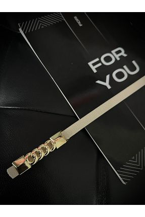 کمربند بژ زنانه زنجیر Fiori - کد 883237769