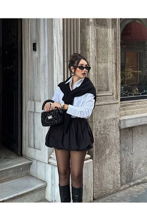 دامن مشکی زنانه بافتنی eBaa fashıon - کد 883237744
