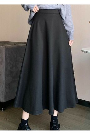 دامن حجاب مشکی زنانه کلوش FEVİLLE - کد 883577660