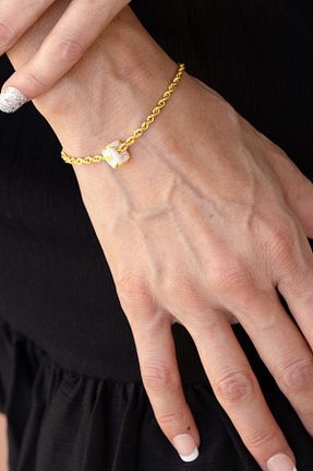 دستبند طلا زرد زنانه 14 عیار Bayar Gold - کد 62492789