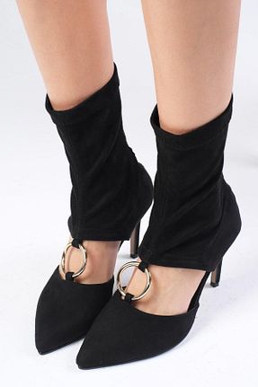 کفش پاشنه بلند کلاسیک مشکی زنانه جیر Mio Gusto - کد 883212266
