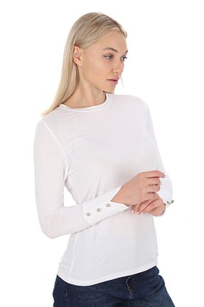 تیشرت سفید زنانه رگولار penyebizden - کد 365914399