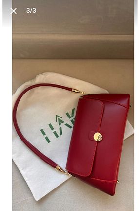 کیف دوشی قرمز زنانه چرم مصنوعی eflanmoda - کد 883246874