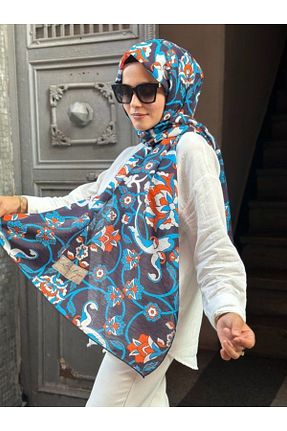 شال رنگی زنانه پنبه پلی استر La boutique - کد 883250876