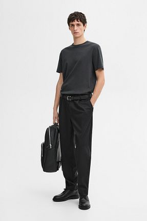 تیشرت طوسی مردانه یقه دوچرخه Massimo Dutti - کد 883247322