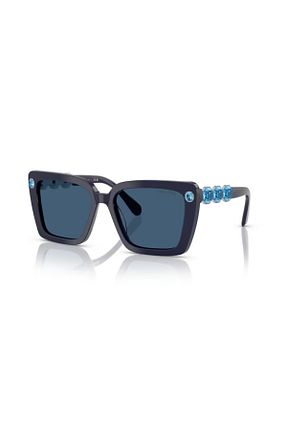 عینک آفتابی آبی زنانه 55 Swarovski - کد 883313574