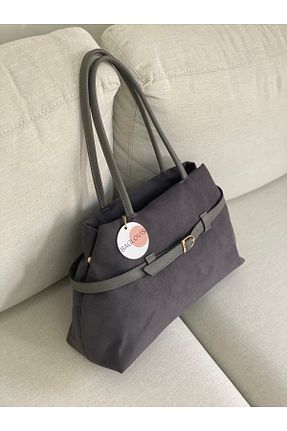 کیف دوشی طوسی زنانه جیر BAGLOVİS - کد 883311704