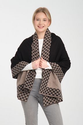 پانچو مشکی زنانه اکریلیک Wega Moda - کد 883306601