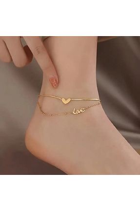 خلخال جواهر زرد زنانه استیل (فولاد) Ece Takı Aksesuar - کد 883321736