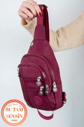 کیف کمری زرشکی زنانه Bu Tam Sensin - کد 883324297