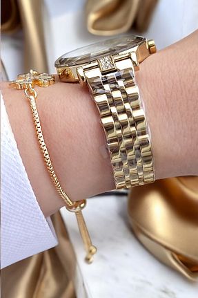 ساعت مچی طلائی زنانه 26-30 میلی متر Daniel Klein - کد 883312733