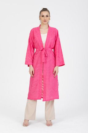 کیمونو و کافتان صورتی زنانه پلی استر Reji - کد 883364091