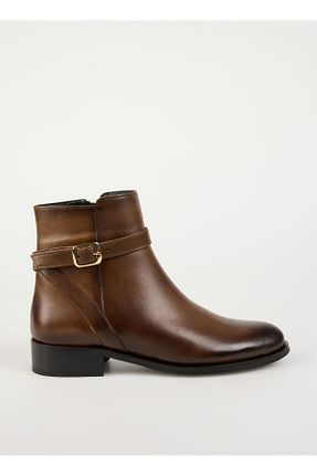 بوت / نیم بوت قهوه ای زنانه پاشنه تخت Vince Camuto - کد 883360021