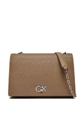 کیف دوشی بژ زنانه Calvin Klein - کد 883368316