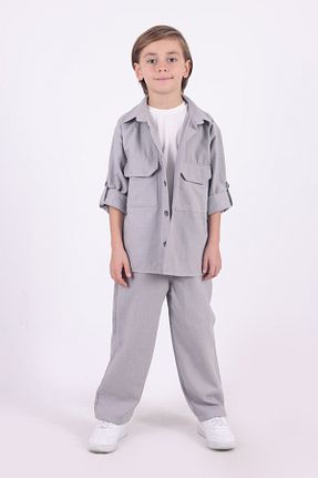 کت طوسی بچه گانه اورسایز Pollito - کد 882856662