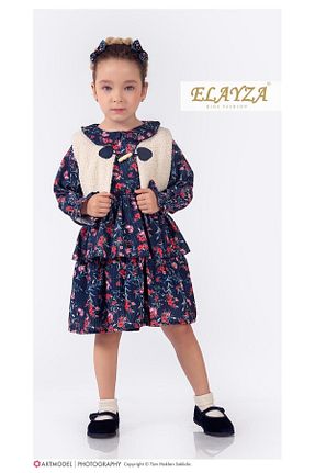 لباس زرشکی بچه گانه بافتنی Elayza - کد 771382591