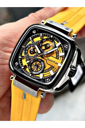 ساعت مچی زرد مردانه 41-45 میلی متر Quantum - کد 883421151
