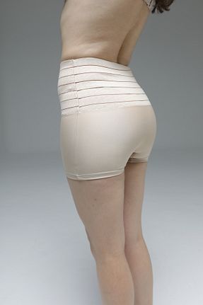 شورت اسپرت بژ زنانه پلی اورتان MİSTİRİK - کد 855378718