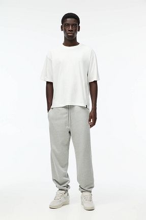 شلوار طوسی مردانه پنبه ای Pull & Bear - کد 848207430
